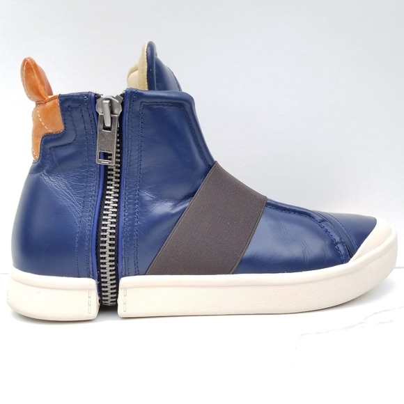 Diesel Zip-round S-Nentish Strap Leather Sneakers - Picture 2 of 8